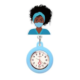 10 Colors Acrylic Black Nurse Retractable Nurse Doctor FOB Pocket Watches Alligator Clip Hang Medicine Clock Gift Watches
