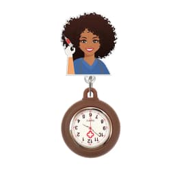 10 Colors Acrylic Black Nurse Retractable Nurse Doctor FOB Pocket Watches Alligator Clip Hang Medicine Clock Gift Watches