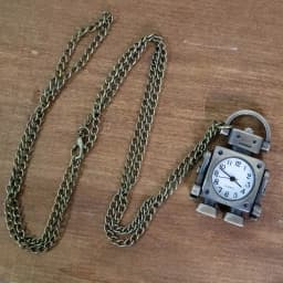 Fashionable and Cool Robot Quartz Pocket Watch with Arabic Numerals Circular Dial as a Souvenir for Male and Female Students