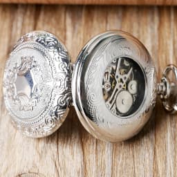 Vintage Elegant Silver Manual Mechanical Pocket Watch Men's Fob Chain Arabic Numerals Dial Pendant Pocket Clock Retro Gift Male