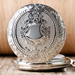Vintage Elegant Silver Manual Mechanical Pocket Watch Men's Fob Chain Arabic Numerals Dial Pendant Pocket Clock Retro Gift Male