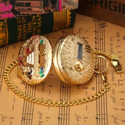Happy Birthday Melody Musical Quartz Pocket Watch Silver/Gold/Rose Gold Music Pendant Pocket Timepiece Gifts Men Women Kids