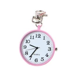 Fashion Unisex Round Dial Quartz Analog Nurse Medical Keychain Pocket Watch