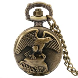 Small Size Animal Themed Vintage Pendant Necklace Pocket Watch Gift Unisex Quartz Analog Retro Exqusite Pocket Clock With Chain