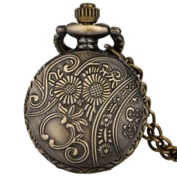 Small Size Animal Themed Vintage Pendant Necklace Pocket Watch Gift Unisex Quartz Analog Retro Exqusite Pocket Clock With Chain
