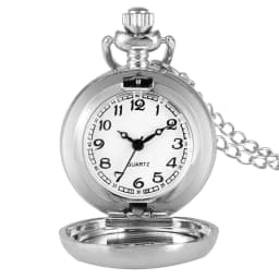 Small Size Animal Themed Vintage Pendant Necklace Pocket Watch Gift Unisex Quartz Analog Retro Exqusite Pocket Clock With Chain