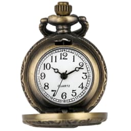 Small Size Animal Themed Vintage Pendant Necklace Pocket Watch Gift Unisex Quartz Analog Retro Exqusite Pocket Clock With Chain