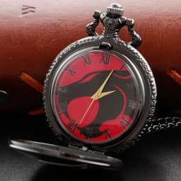 New Black Hero Theme Quartz Pocket Watch Vintage Steampunk Necklace Roman Digital Dial Universal for Men and Women Xh3012