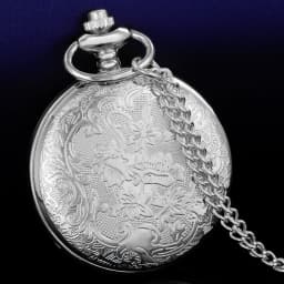 Pocket Watch Hollow Blue Starry Sky Dial Roman Numerals Quartz Pocket Watches with Necklace Christmas Birthday Gifts