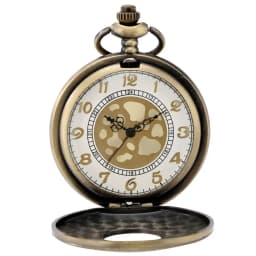 Retro Bronze Hollow Flip Quartz Pocket Watch Roman Numerals Gold Dial Watch Fashionable and Nice Chain Pendant Necklace Gifts