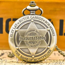 Vintage Bronze Steampunk 1903 Automobile Industry Memorial Quartz Pocket Watch Necklace Pendant Clock Chain Men Women Chain Gift