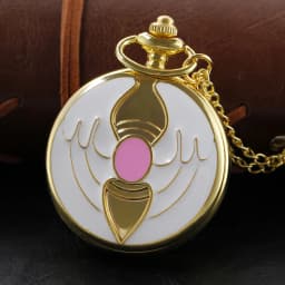 Cartoon Purple Love Beautiful Girl Quartz Pocket Watch Fashion Pendant Necklace Male and Female Students Festival Gift