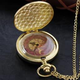 Cartoon Purple Love Beautiful Girl Quartz Pocket Watch Fashion Pendant Necklace Male and Female Students Festival Gift