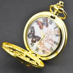 Retro Bronze Steampunk Butterfly Hollowed-Out Engraved Quartz Pocket Watch Necklace Pendant Clock Chain Men And Women Chain Gift