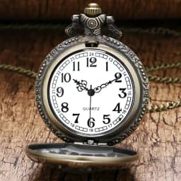 Vintage Soviet Sickle Hammer Communist Style Quartz Pocket Watch For Men And Women Vintage Bronze Pendant Best Gift