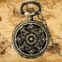 Lovely Mini Necklace Pocket Watch Quartz Arabic Numerals Dial Pendant Chain Antique Tiny Clock Gifts for Kids Women