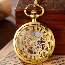 Copper Steampunk Vintage Pocket Watch Necklace Pendant Hollow pocket fob watches Men Women Hollow Gear relojes de bolsillo