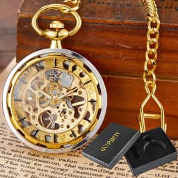 Copper Steampunk Vintage Pocket Watch Necklace Pendant Hollow pocket fob watches Men Women Hollow Gear relojes de bolsillo
