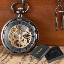 Copper Steampunk Vintage Pocket Watch Necklace Pendant Hollow pocket fob watches Men Women Hollow Gear relojes de bolsillo