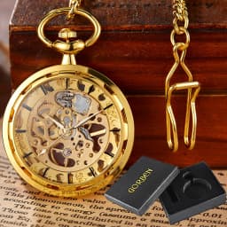 Copper Steampunk Vintage Pocket Watch Necklace Pendant Hollow pocket fob watches Men Women Hollow Gear relojes de bolsillo