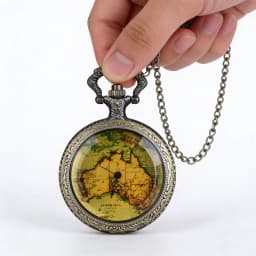 New Arrivals Vintage Quartz Pocket Watch Chain Pendant Necklace Men Fob Watch Gift relojes de bolsillo