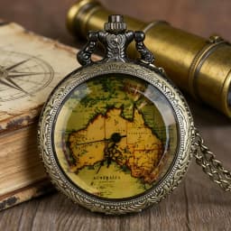 New Arrivals Vintage Quartz Pocket Watch Chain Pendant Necklace Men Fob Watch Gift relojes de bolsillo