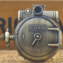 Vintage Bronze Steampunk Steam Train Carved Quartz Pocket Watch Necklace Pendant Clock Chain Men Women Chain Gift