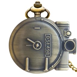 Vintage Bronze Steampunk Steam Train Carved Quartz Pocket Watch Necklace Pendant Clock Chain Men Women Chain Gift