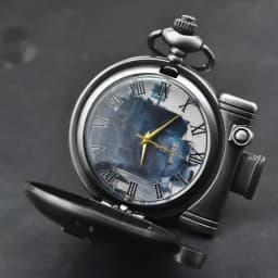 Vintage Bronze Steampunk Steam Train Carved Quartz Pocket Watch Necklace Pendant Clock Chain Men Women Chain Gift
