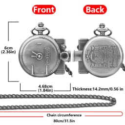 Vintage Bronze Steampunk Steam Train Carved Quartz Pocket Watch Necklace Pendant Clock Chain Men Women Chain Gift