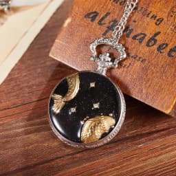 Retro Men Pocket Watch College Windy Day Moon Stars Personality Appearance Women Pocket Watch Children Quartz Pocket Watch