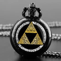 Famous Game Vintage Glass Dome Quartz Pocket Watches with Chain Men Women's Necklace Timing Pendant Clock Children's Gifts