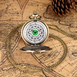 Creative Vintage Hollow Eye Pendant Quartz Watch Souvenir Sweater Chain Pocket Watch With Personality Gift