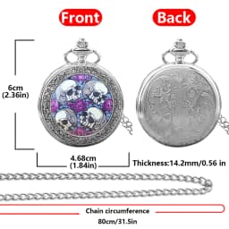 Vintage Bronze Silver Steampunk Clamshell Male And Female Students Gift Quartz Necklace Collection Commemorative Pocket Watch