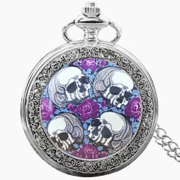 Vintage Bronze Silver Steampunk Clamshell Male And Female Students Gift Quartz Necklace Collection Commemorative Pocket Watch