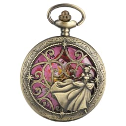 Retro Elegant Lady in Dress Quartz Pocket Watch Necklace Pendant Chain Jewelry Collectibles FOB Watch Gift for Pretty Women Girl