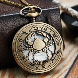 12 Creative Personality Necklace Constellations Pocket Watches Retro Pocket Watches Cheap Holiday Gifts
