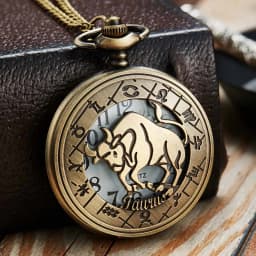 12 Creative Personality Necklace Constellations Pocket Watches Retro Pocket Watches Cheap Holiday Gifts