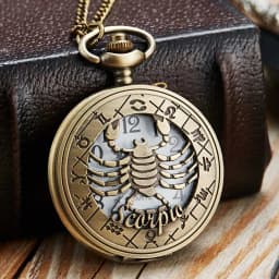 12 Creative Personality Necklace Constellations Pocket Watches Retro Pocket Watches Cheap Holiday Gifts