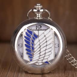 Silver Steel Wing Hollow Quartz Pocket Watch Retro Men Women Pendant Necklace Fob Watch