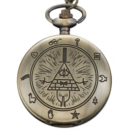 Strange Lighthouse Digital Display Quartz Pocket Watch Fashion Necklace Pendant Clock Men's and Women's Gifts