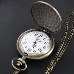 Strange Lighthouse Digital Display Quartz Pocket Watch Fashion Necklace Pendant Clock Men's and Women's Gifts