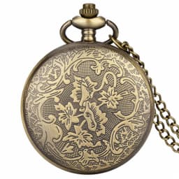 Scorpion Carved Retro Roman Numerals Unisex Quartz Pocket Watch Necklace Watch Pendant Pocket Watch