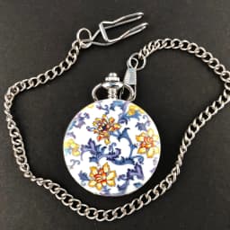 NEW PJX011 Creative Blue and White Porcelain Pocket Watch Mechanical Chain Pendant Luxury Fashion Gift Sweater Chain Clock