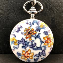 NEW PJX011 Creative Blue and White Porcelain Pocket Watch Mechanical Chain Pendant Luxury Fashion Gift Sweater Chain Clock