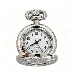 Retro Charm Neutral Small Hollow Heart Carving Quartz Steampunk Pocket Watch Men's and Women's Necklace Pendant Gift