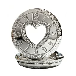 Retro Charm Neutral Small Hollow Heart Carving Quartz Steampunk Pocket Watch Men's and Women's Necklace Pendant Gift