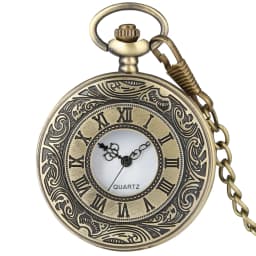 Black Roman Numerals Quartz Pocket Watch Men Women Black Hollow Case Steampunk Vintage Pendant Necklace Best Gifts for Men Women
