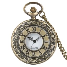 Black Roman Numerals Quartz Pocket Watch Men Women Black Hollow Case Steampunk Vintage Pendant Necklace Best Gifts for Men Women