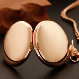Fashion Rose Gold Smooth Chain Quartz Pocket Watch Necklace Vintage Accessory Pendant Clock Gift for Women Men Reloj De Bolsillo